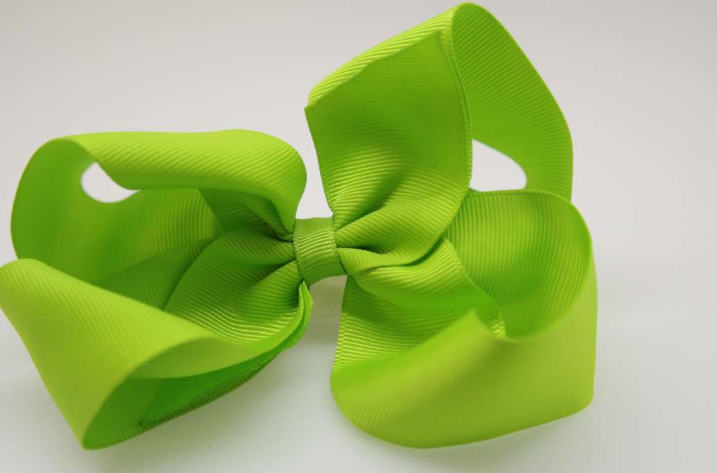 Itty bitty tuxedo hair Bow with colors  Apple Green